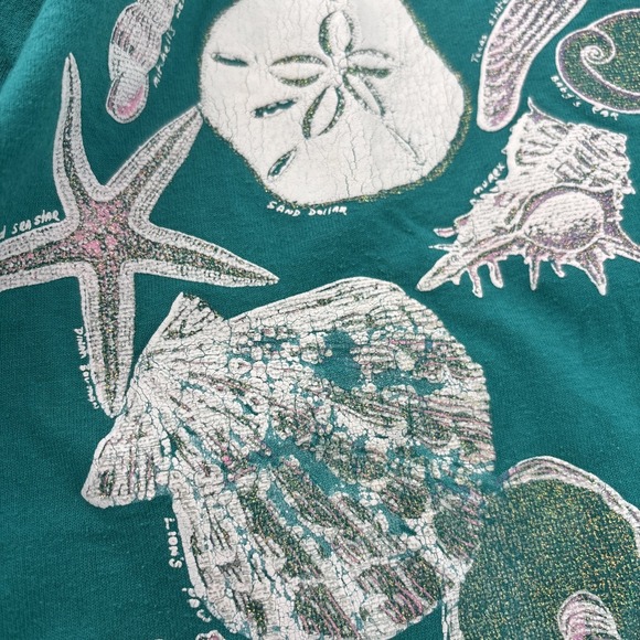 Texas State Aquarium T Shirt Men's Large Blue Vintage Single Stitch 1990 Graphic - Picture 4 of 10